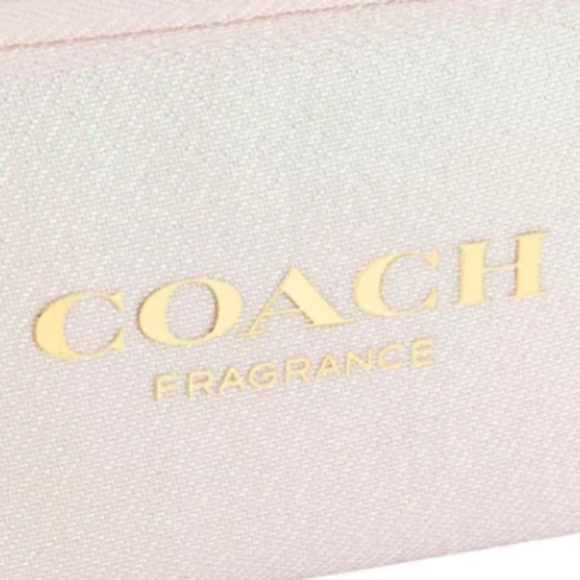 Coach Bag Pink Glitter Mini Coin Purse Wallet Pouch - Picture 2 of 3